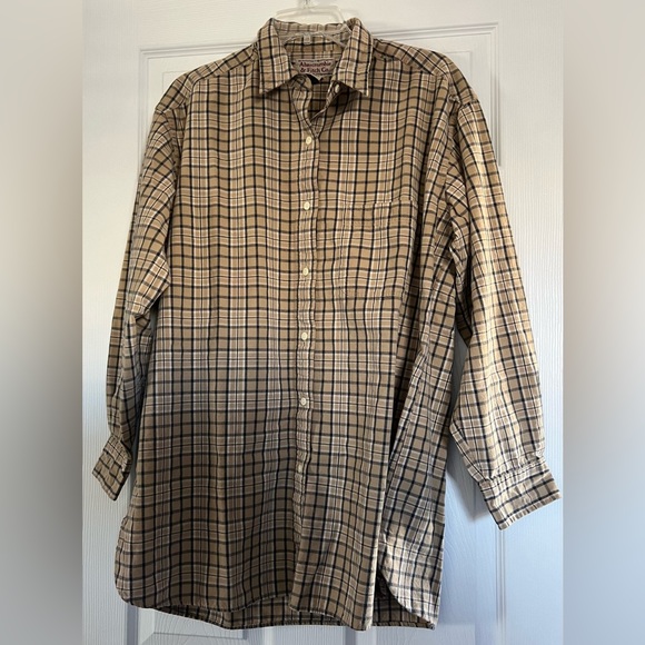 Vintage (90s) Abercrombie & Fitch Cotton Button Down Shirt SZ Medium - Picture 1 of 9
